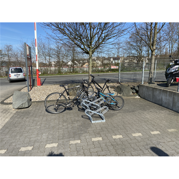 Bicycle parking rack | One-sided rack, 45, right | 2 Bicycleslength: 1130 mm